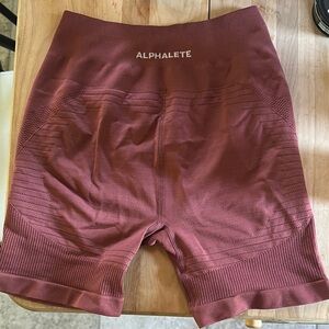 Alphalete Maroon Contour Shorts